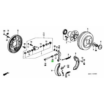 Cırcır Fren Civic 88-91Civic 92-95 Arka Lh None (Oem No: 1901Dst9098069)