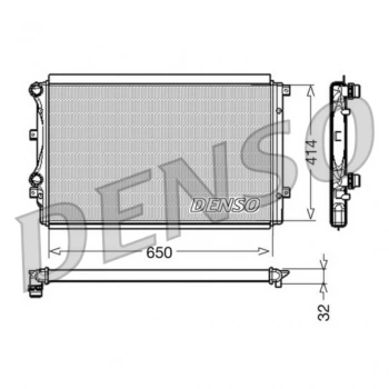 Su Radyatörü (Brazıng) 8Mk 376 700-491 (640X415 Mm) Vw Golf5-Golf6-Jetta-Passat-A3 Bgu-Bse-Blf-Blp 1,6-1,6 Fsı 04- (Oem No: 1K0121251H)