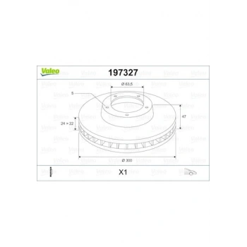 Fren Diski Mondeo Iıı 00-07 / Ön Havalı 300-5 (Oem No: 1S7W1125Ab)