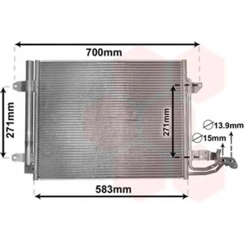 Klima  Radyatörü 8Fc 351 301-051 Vw Caddy-Touran Bm 04- (Oem No: 1T0820411E)