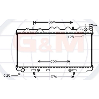 Radyatör Su Sunny  90-95 A-T Brazıng (Oem No: 21460-66Y00)