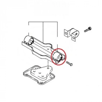 Takoz Şanzıman H100 Kamyonet İç Burcu 05Sonrası (Yerli) (Oem No: 21835-4F000)