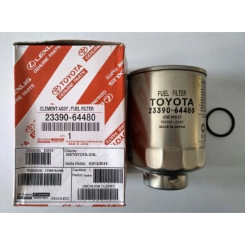 YAKIT FİLTRESİ . JAPON HILUX (LN145) : B2500 (UN) 2.5 D/2.5 TD 99-06 : E2200 (SR,SD) 2.2 D 97-06 : LAND CRUISER 100 (J1) 4.2 TD 98-07 : LAND CRUISER PRADO (J12) 3.0 D4D 02-04 : MAZDA 3 (BN) 1.5 D 16- 2.4 D 98-05 (Oem No: 23390-64480)