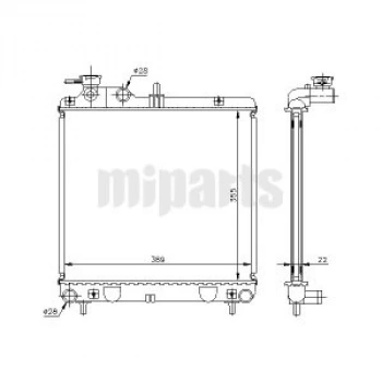 Radyatör Su Atos 98-02 M-T (Oem No: 25310-02100)