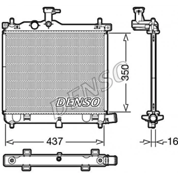 Radyatör Su İ10 08-13 M-T Brazıng (Oem No: 25310-0X100)