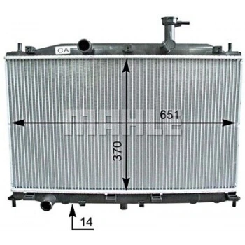 Radyatör Su Accent 06-11 Era Benzinli M-T Brazıng (Oem No: 25310-1E000)