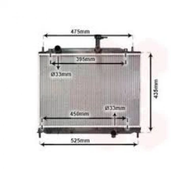 Su Radyatörü Brazıng M/T 370X528X26 Kore Accent Era 1,5 Dızel 2006- (Oem No: 253101E300)