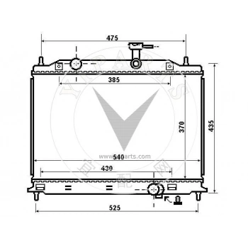 Radyatör Su Rıo 06-11 Dizel M-T Brazıng (Oem No: 25310-1G300)