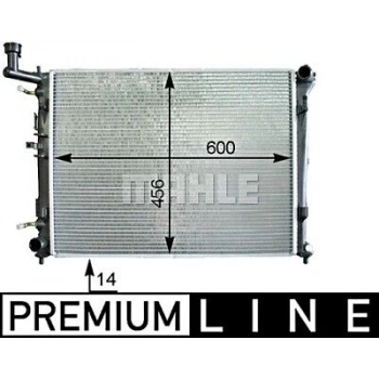 Radyatör Su İ30 07-11 / Ceed 08-11 Benzinli A-T Brazıng (Oem No: 25310-2H050)