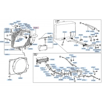 Hortum Radyatör Alt H100 L300 Kamyonet 94-05 None (Oem No: 25413-43002)