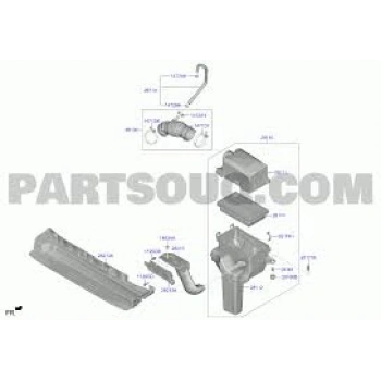 Kutu Hava Filtre Üst İ20 21Sonrası 1.4 Benizinli (Oem No: 28111-Q0100)