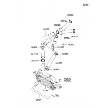 Hortum Turbo H100 Kamyonet 05Sonrası (A) (Oem No: 28162-42701)