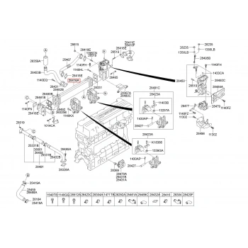 Egr Soğutucu Bongo 10Sonrası K2900 / J3 Euro-4 (Oem No: 28416-4X650)