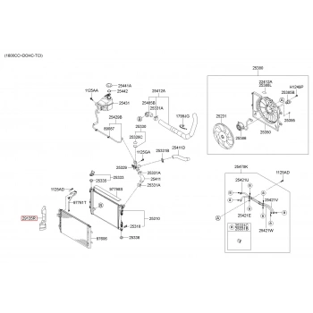 Radyatör Muhafaza Bakaliti Accent 11Sonrası Blue Dizel Sağ (Oem No: 29134-1R600)