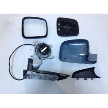 Volkswagen Caddy- 04/10; Kapı Aynası Sol Astarlı Gri Elektrikli/Isıtmalı (Yatay Tip) 5 Fişli Fam (Oem No: 2K1857508A9B9)