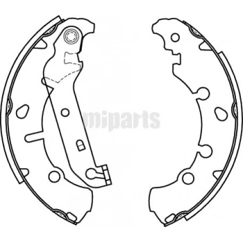 Fren Balata Fıesta Iv  96-02 Abslı / Fıesta V 02-08 / Mazda 2 03-07 Levyeli Pabuç Arka (Oem No: 2S6J2200Ba)