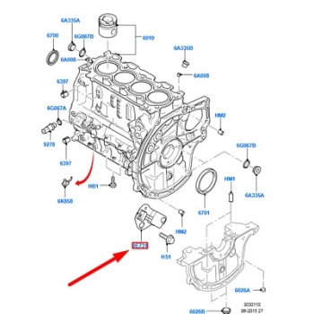 Focus C Max Fiesta 307 C4 2002  Krank Devir Sensörü 9637466980 1920.Eh (Oem No:2S6Q9E731Aa)