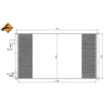 Radyatör Klima Transıt Connect 1.8Tdcı 2002-2013 Brazıng (Oem No: 2T1H19710Ab)
