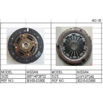 Debrıyaj Setı Rulmansız Japon Qashqaı (J10) : Note (E11) 1.6 06-10 1.6 07-10 (Oem No: 30210-Ed800 + 30100-Ed800)