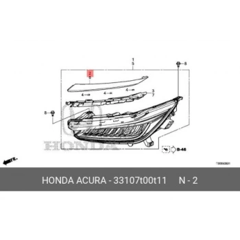 Far Üst Plastiği Cıty 22Sonrası Sağ (Oem No: 33107-T00-T11)