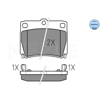 Fren Balata Bmw 1 Seri 03-12 E87 / 1 Seri 04-12 E81 / 3 Seri 05-11 E90 Arka (Oem No: 34212288889)