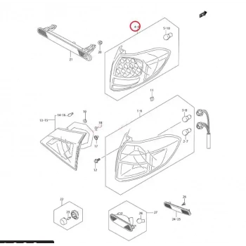 Stop Lambası Vıtara 16-19 Ledli Dış Sağ (Oem No: 35603-56Pa0-000)