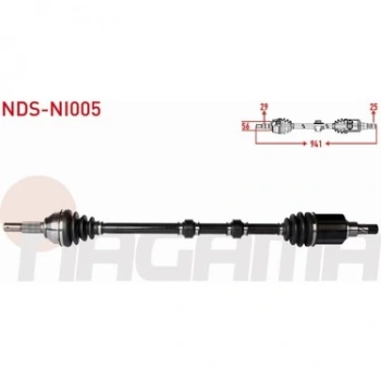 Aks Komple Ön Sağ Cvt Japon Qashqaı (J10) 1.6 10-13 (Oem No: 39100-Bb90C)