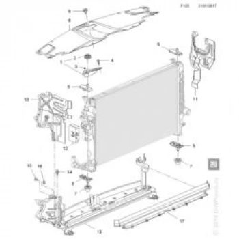 Radyatör Alt Deflektörü Opel Insıgnıa B Bm 18- (Oem No: 39104425)