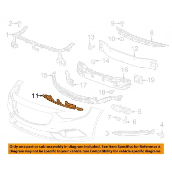 Ön Tampon Iç Takvıyesı : Alt Opel Insıgnıa B Bm 18- (Oem No: 39107472)