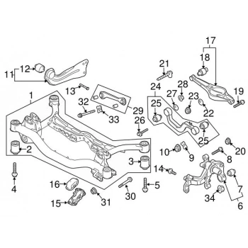 Denge Kolu Tıguan 16Sonrası / Touran 15Sonrası Arka Sağ (Oem No: 3C0505224E)