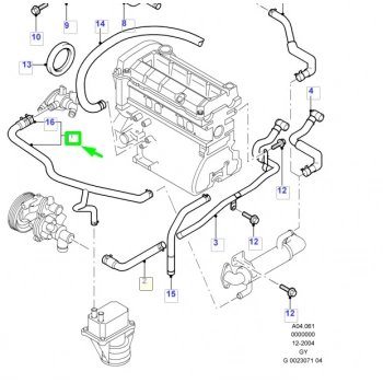 Kalorıfer Hortumu Yrd.Kalorıferlı) Ford Transıt V-184 Bm 01-06 (Oem No: 3C11 18K579 Aa)