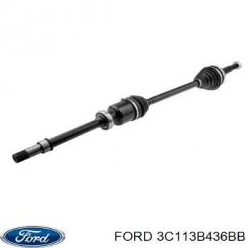 Aks Komple Ön Transıt 00-06 V184 / Sağ 2.4Tdcı Absli 48 Diş 1053Mm (Oem No: 3C113B436Bb)