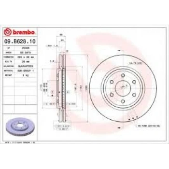 Fren Diski Navara 06-15 / Pathfınder 05-11 / Ön Havalı 296-6 (Oem No: 40206Eb300)