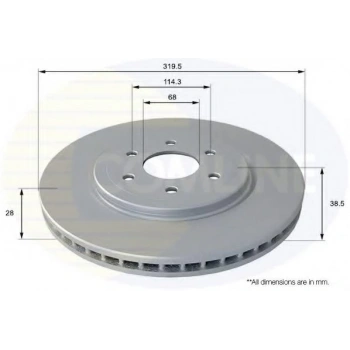 Fren Diski Ön . Japon Navara (D40) (17 Jant) : Pathfınder (R51) 4Wd 05-14 2.5 Dcı:3.0 Dcı 05-15 (Oem No: 40206-Eb320)