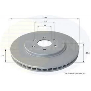 Fren Diski Ön Japon Navara (D40) (17 Jant) : Pathfınder (R51) 4Wd 05-14 2.5 Dcı:3.0 Dcı 05-15 (Oem No: 40206-Eb320)