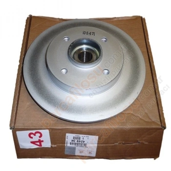 Fren Diski 307 00-07 / 207 06-12 / C4 04-09 / Ds3 09-13 Arka Düz Absli Poryalı Rulmansız 249-4 (Oem No: 424934)