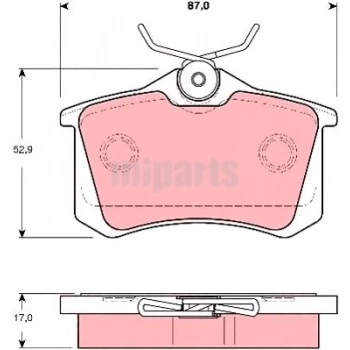 Fren Balatası Arka Psa C2/C3/C4/307/308 1.6 Hdı 06- (Oem No: 425467)