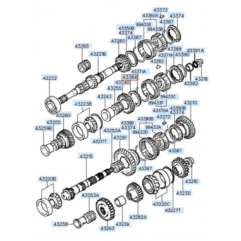 Senkromeç Sarısı Accent  95-00 / Excel / Elantra  96-00 (Oem No: 43384-28001)