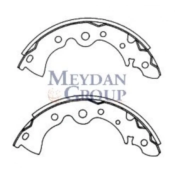 1989-1992 Nıssan Altima A31 Arka Fren Pabucu 2.2/2.4 (101,6X35) (Daıwa) (Oem No:4406047L10)