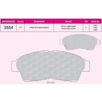 Fren Balata Corolla  98-02 Ön (Oem No: 446512240)