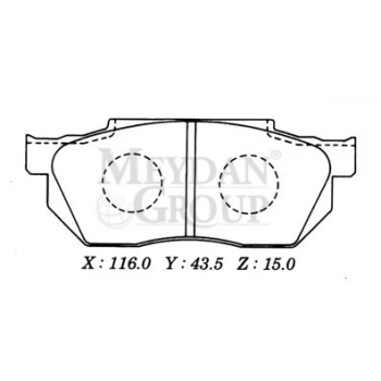 1992-1995 Honda Civic Sdhb Ön Fren Balatası Tırnaksız Tip (Disk) (116X43,5X15) (Daıwa) (Adet) (Oem No:45022Sh3G01)