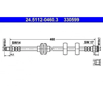 Fren Hortumu Albea 2007 Sonrası  Palio 2003 Sonrası  Palio 1996-2002 Ön (Oem No:46448474) (2 Adet)