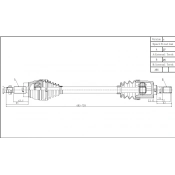 Mil Aks Elantra 161.6 Benz Mt Sol None (Oem No: 49500-F2000.)