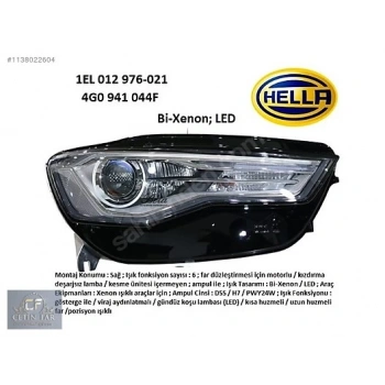 Far Sag Xenon Vw A6 Bm 14- (Oem No: 4G0941044F)
