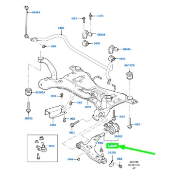 Salıncak Ön Sol Rotıllı : Ince 18 Mm Ford Focus/C Max/Volvo Bm 03-12 (Oem No: 4M51 3A424 Bb)