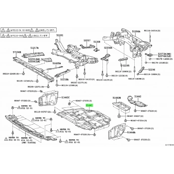 Karter Muhafazası Corolla 06Sonrası Dizel Orta Büyük (Oem No: 51441-12221)