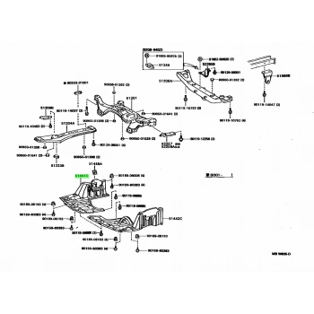1993-1997 Toyota Corona At191 Karter Muhafaza Plastiği Sağ (Lt-Ty8016) (Tyg) (Adet) (Oem No:5144120310)