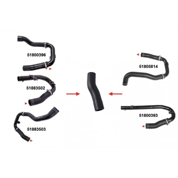 Turbo Hortumu Metal Boru Harıç ( Büyük Olan ) Fıat Lınea 1,3 Mjt-1,4 16V 07- (Oem No: 51883503)