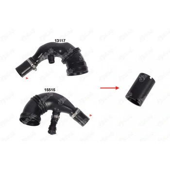 Turbo Hortumu Küçük Olan Hortum Fıat Fıorıno/G.Punto-Lınea-Panda-500-500L 1,3 Mjt 07- (Oem No: 51897150)