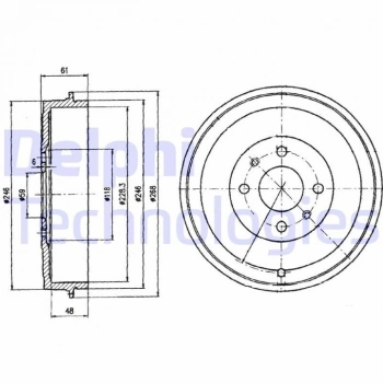 Kampana Arka Fıat Lınea-Albea-Fıorıno-Doblo Bm 03- (Oem No: 52015299)